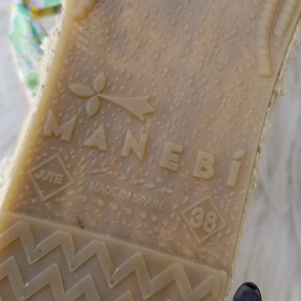 NWT LoveShackFancy Manebi Espadrilles Wrap Sandal Rainbow Skies